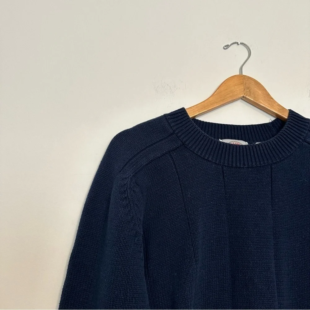 Cape island knitters navy blue nautical sweater